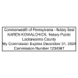 Pennsylvania Notary Public Seal Stamp