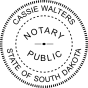 South Dakota Round Notary Embosser Seal