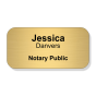 1.5" x 3" Engraved Notary Name Tag