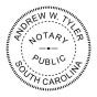 South Carolina Round Notary Seal - Choose Stamp or Embosser