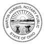 Ohio Round Notary Seal - Choose Stamp or Embosser