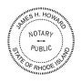 Rhode Island Round Notary Seal