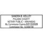 Arkansas Pink Rectangle Notary Stamp