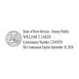 New Mexico Pink Rectangle Notary Stamp