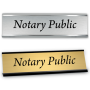 2" x 8" Notary Public Sign with Frame