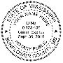Mississippi Round Pink Notary Seal