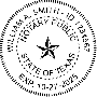 Texas Round Pink Notary Seal