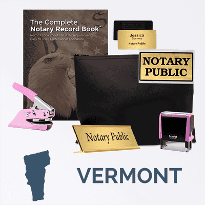 Vermont Pink Deluxe Notary Kit