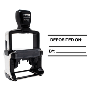Custom Write in Deposited On Financial Stamp with Product