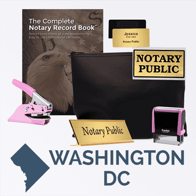 District Of Columbia Pink Deluxe Notary Kit
