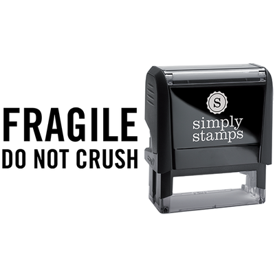 Fragile Do Not Crush Business Stamp