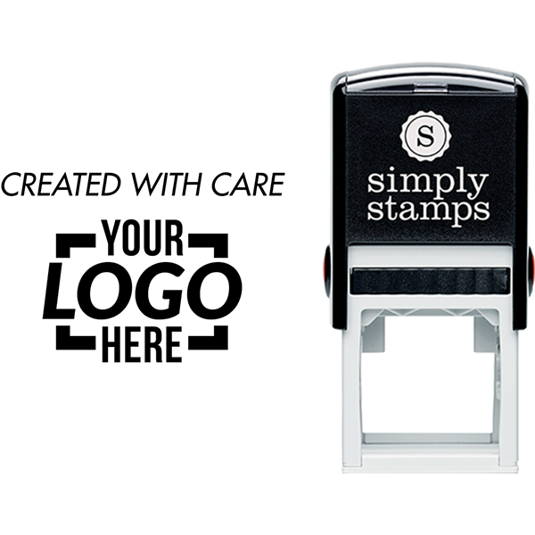 Created with Care Custom Logo Business Stamp