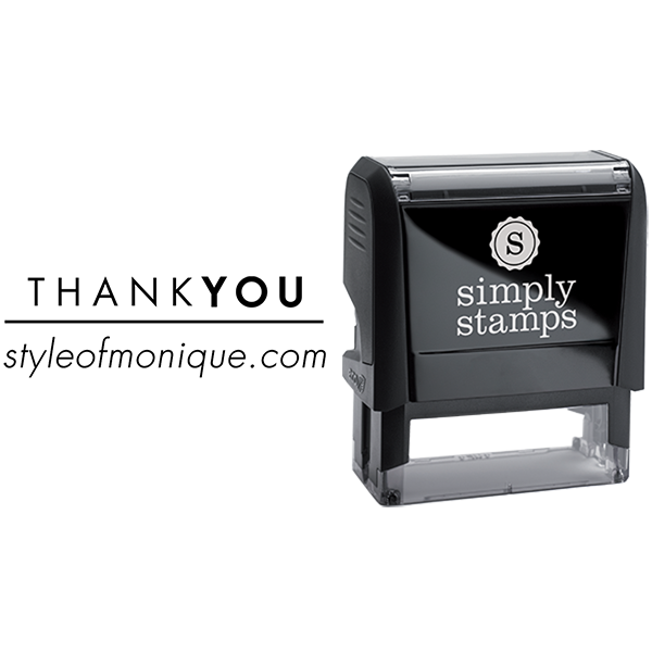Thank You with Custom Text Business Stamp