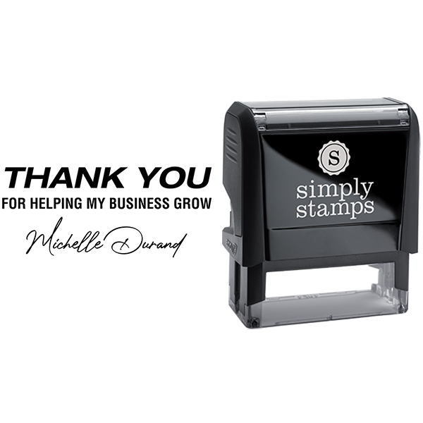 Thank You for Helping My Business Grow Business Stamp