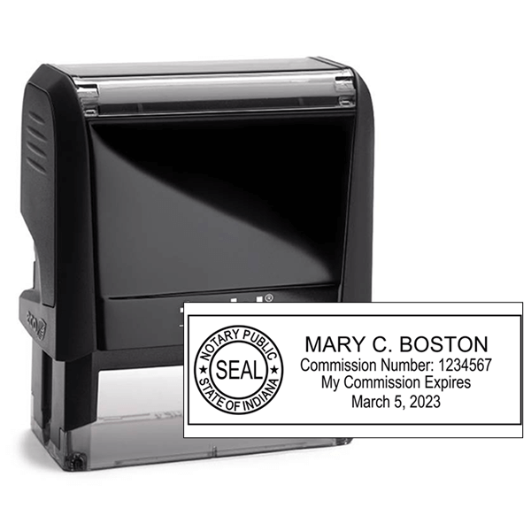 Indiana Notary Rectangular