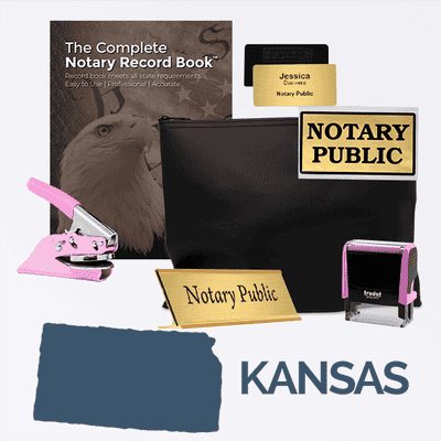 Kansas Pink Deluxe Notary Kit