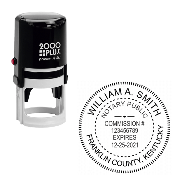 Kentucky Notary Round Stamp
