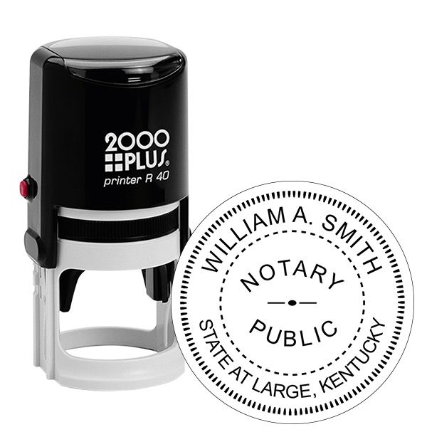 Kentucky Round Notary Stamp