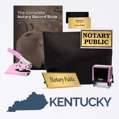 Kentucky Pink Deluxe Notary Kit