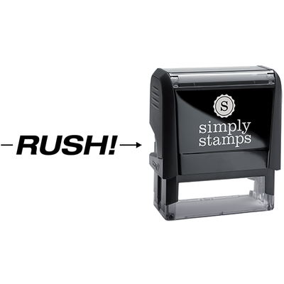 Rush with Arrow Business Stamp