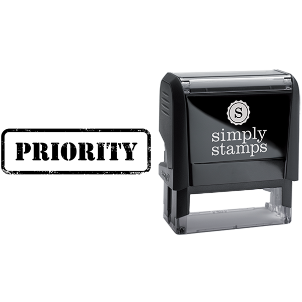 Priority in Army Stamp Lettering Business Stamp