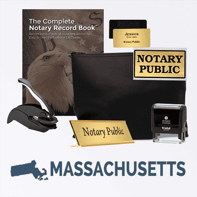 Massachusetts Deluxe Notary Kit