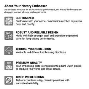 About Your Notary Embosser