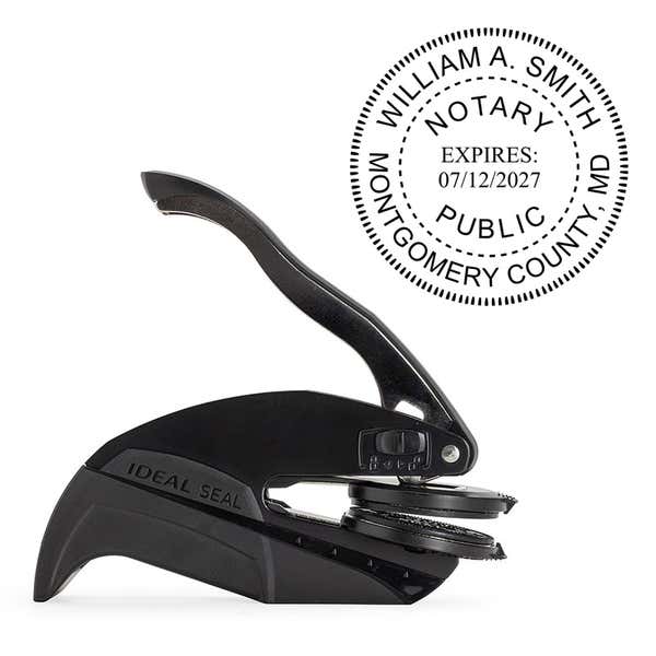 Maryland Notary Round Seal Embosser