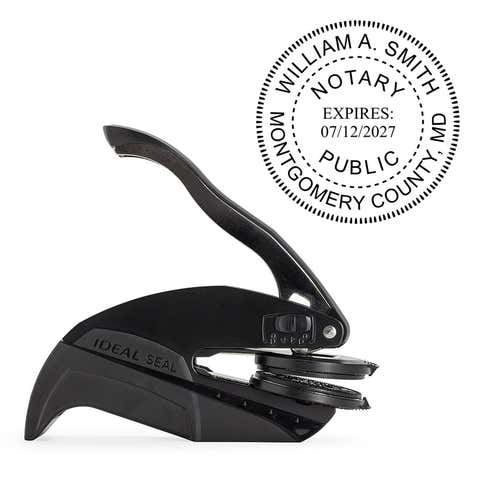 Maryland Notary Round Seal Embosser