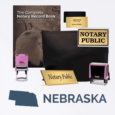 Nebraska Pink Deluxe Notary Kit