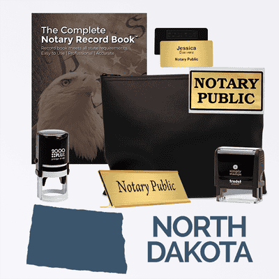 North Dakota Deluxe Notary Kit 