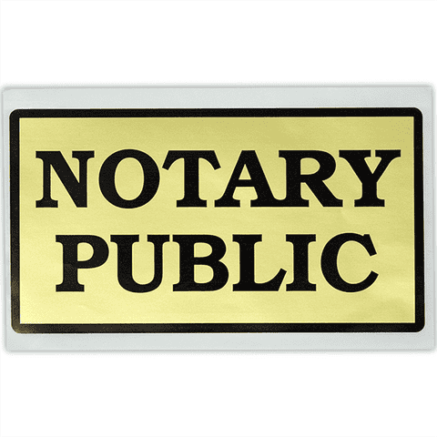 Notary Public Decal