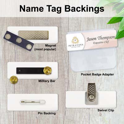 1" x 3" Notary Name Tag - alternate view