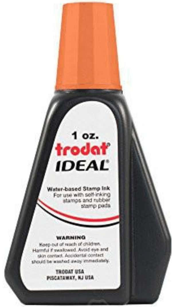 Orange 1oz Self Inking Refill Ink