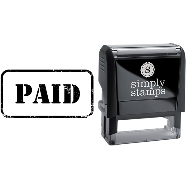Paid in Army Stamp Lettering Business Stamp