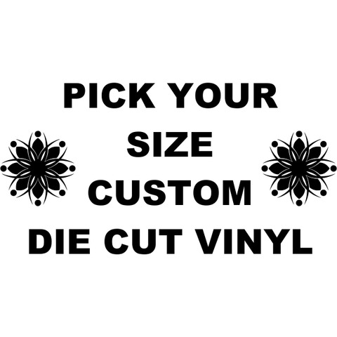 Custom Notary Horizontal Die Cut Vinyl Decal