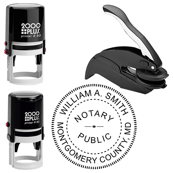 Maryland Notary Round Seal All State Notary Supplies