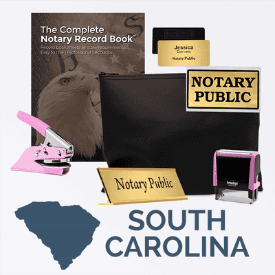 South Carolina Pink Deluxe Notary Kit