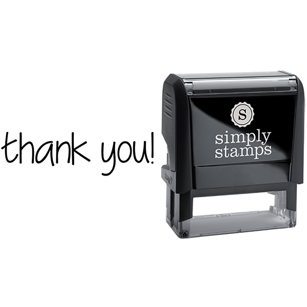 Lowercase Thank You Business Stamp