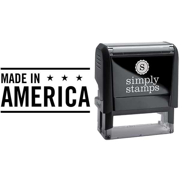 Made in America with Stars Business Stamp