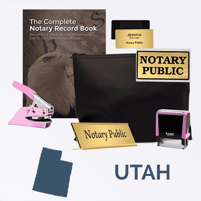 Utah Pink Deluxe Notary Kit