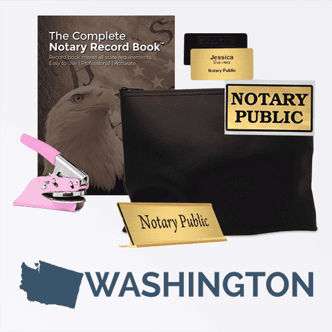 Washington Pink Deluxe Notary Kit