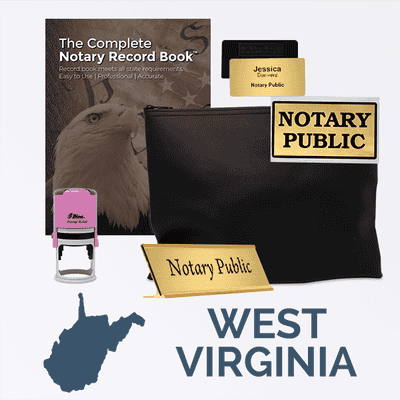 West Virginia Pink Deluxe Notary Kit 