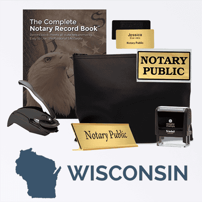 Wisconsin Deluxe Notary Kit
